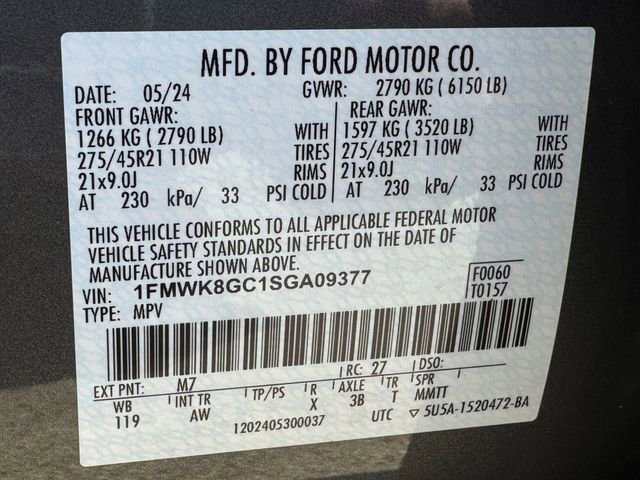 Certified 2025 Ford Explorer ST AWD/4WD image 28