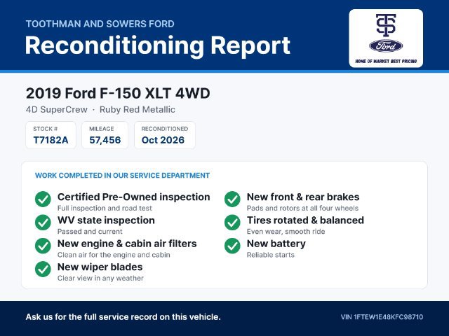 Certified 2019 Ford F150 XLT w/ Equipment Group 302A Luxury AWD/4WD image 36