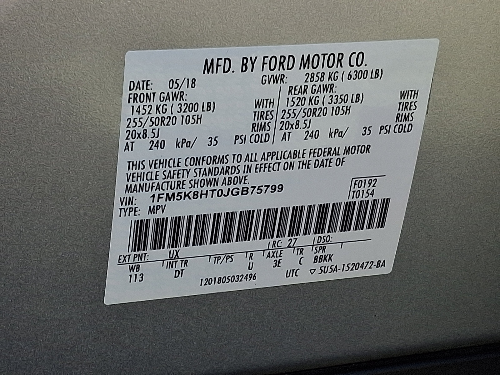 Certified 2018 Ford Explorer Platinum AWD/4WD image 30