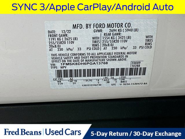 Certified 2023 Ford Explorer XLT w/ Equipment Group 202A image 39