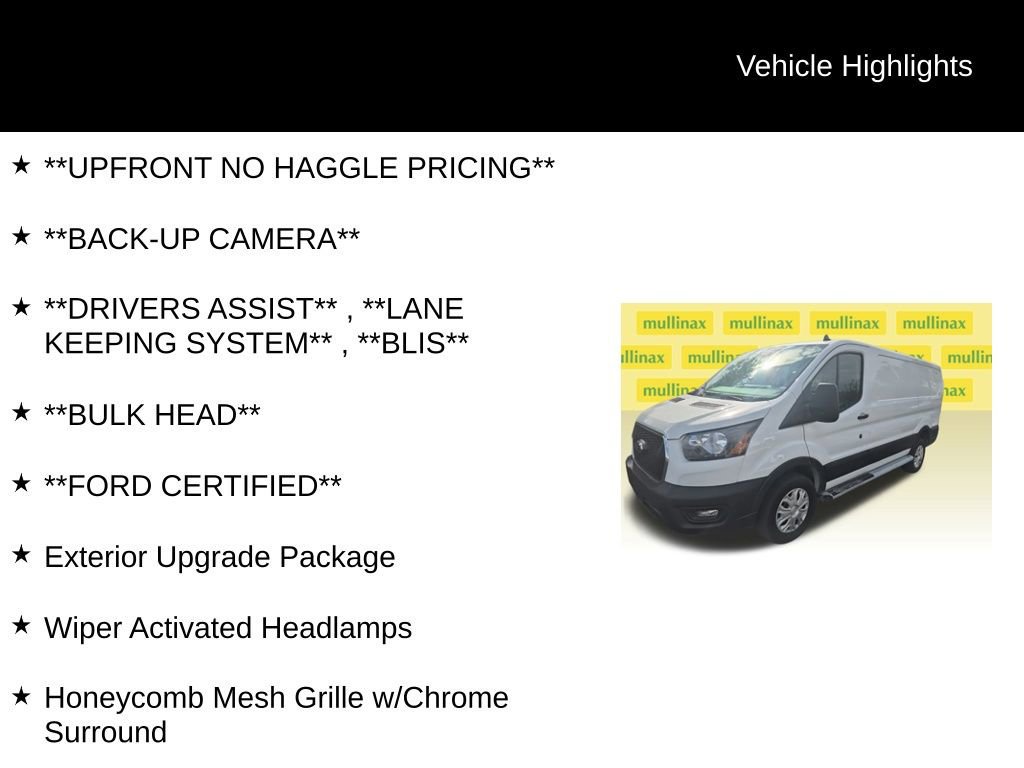Certified 2024 Ford Transit 250 Low Roof w/ Exterior Upgrade Package image 8