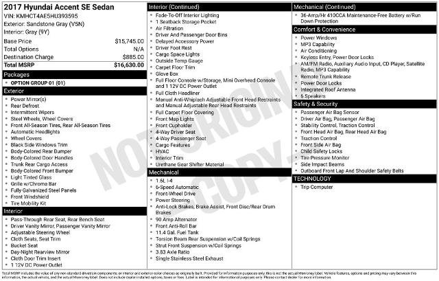 Used 2017 Hyundai Accent SE FWD image 6