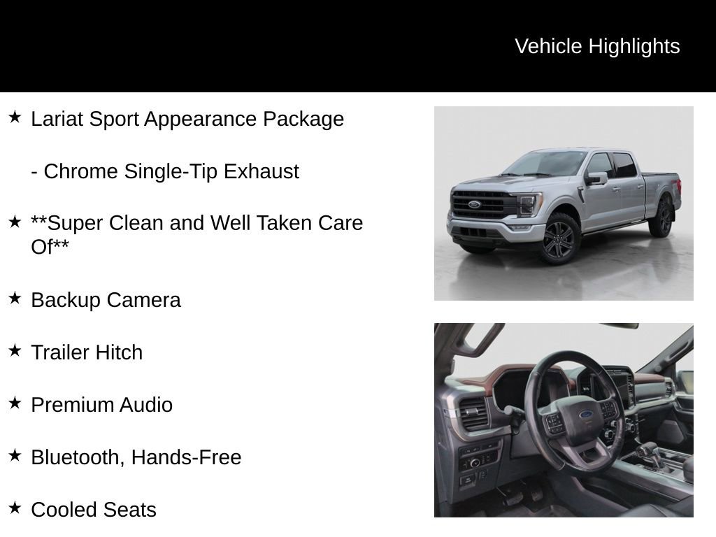 Certified 2023 Ford F150 Lariat w/ Equipment Group 502A High AWD/4WD image 21