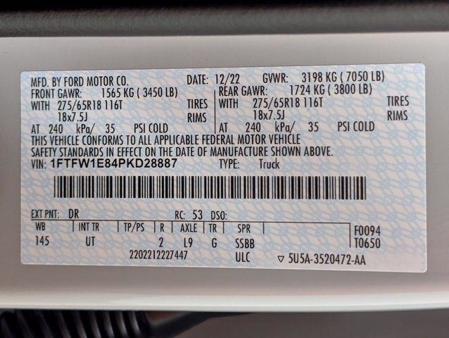 Certified 2023 Ford F150 XLT w/ Equipment Group 302A High AWD/4WD image 31
