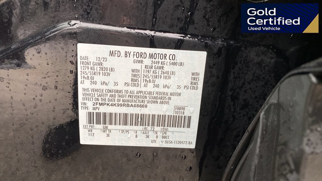Certified 2024 Ford Edge Titanium AWD/4WD image 28