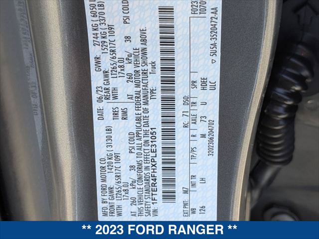 Certified 2023 Ford Ranger XLT w/ Equipment Group 301A Mid AWD/4WD image 24