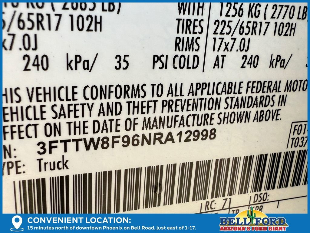 Certified 2022 Ford Maverick XLT w/ Equipment Group 300A Standard image 36