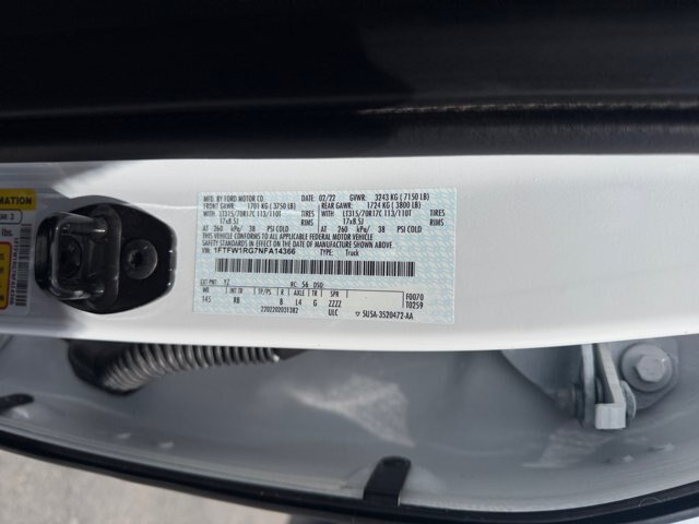 Certified 2022 Ford F150 Raptor w/ Equipment Group 801A High AWD/4WD image 23