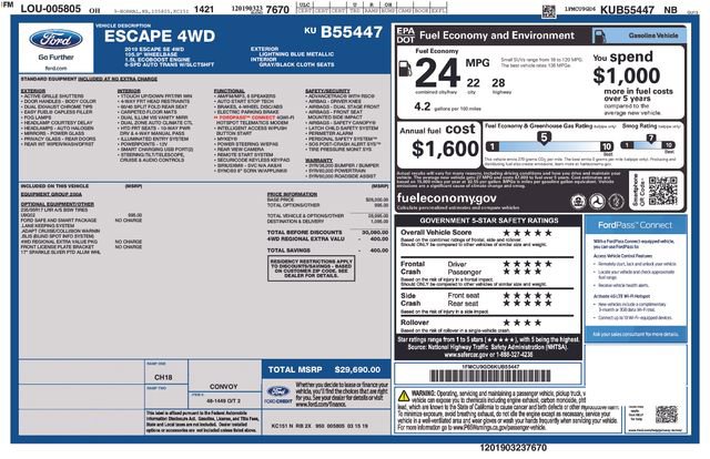 Certified 2019 Ford Escape SE image 35