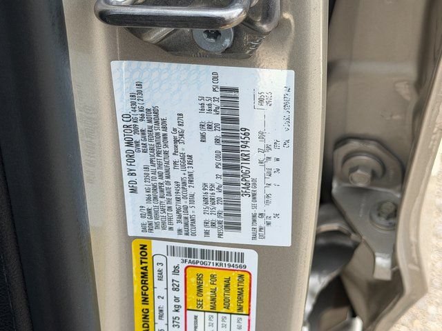 Certified 2019 Ford Fusion S FWD image 27
