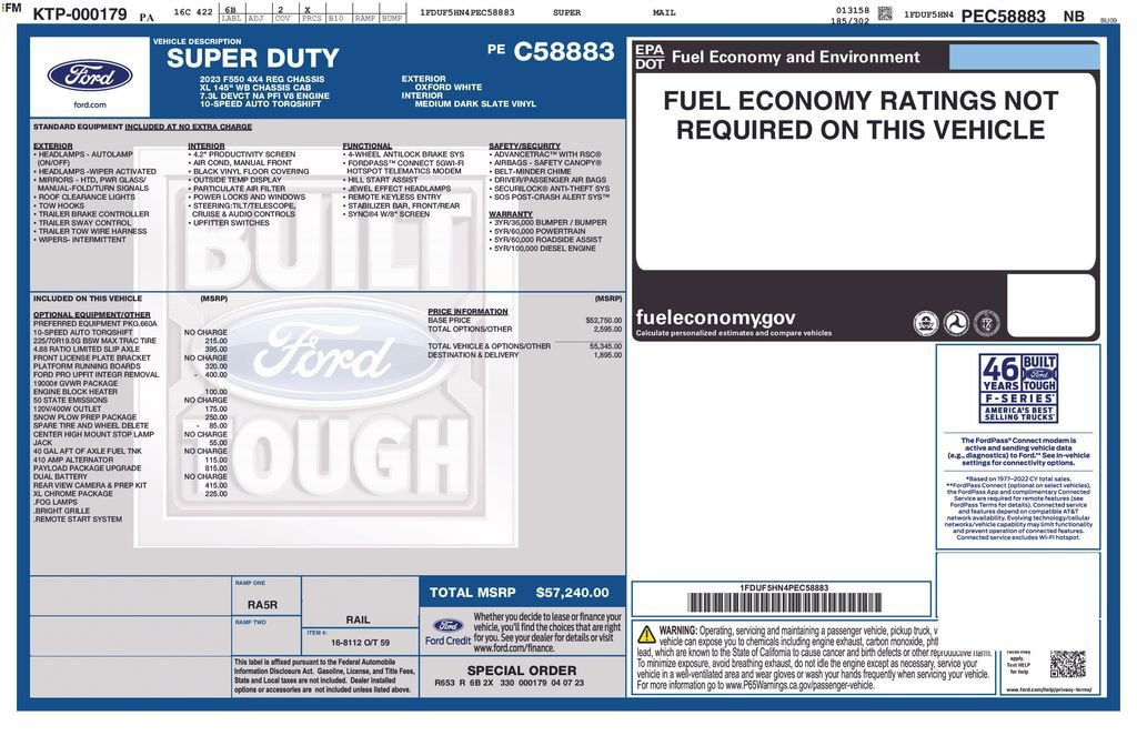 Certified 2023 Ford F550 4x4 Regular Cab Super Duty image 22