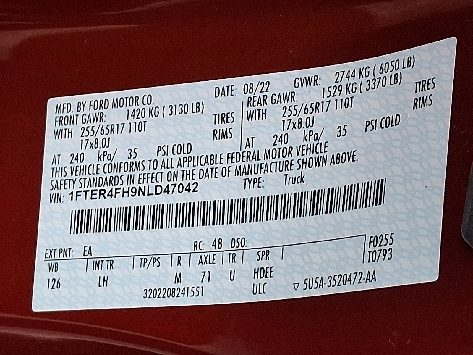 Certified 2022 Ford Ranger XLT w/ Equipment Group 301A Mid image 25