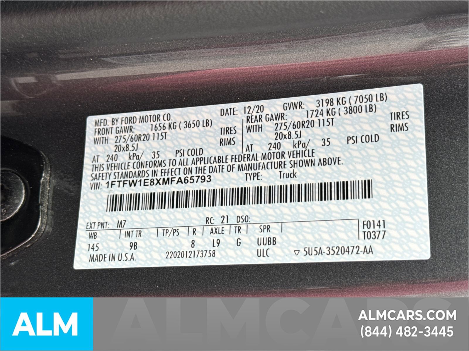 Certified 2021 Ford F150 Platinum w/ Equipment Group 701A High image 35