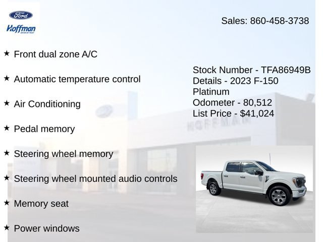 Certified 2023 Ford F150 Platinum w/ Equipment Group 701A High AWD/4WD image 20