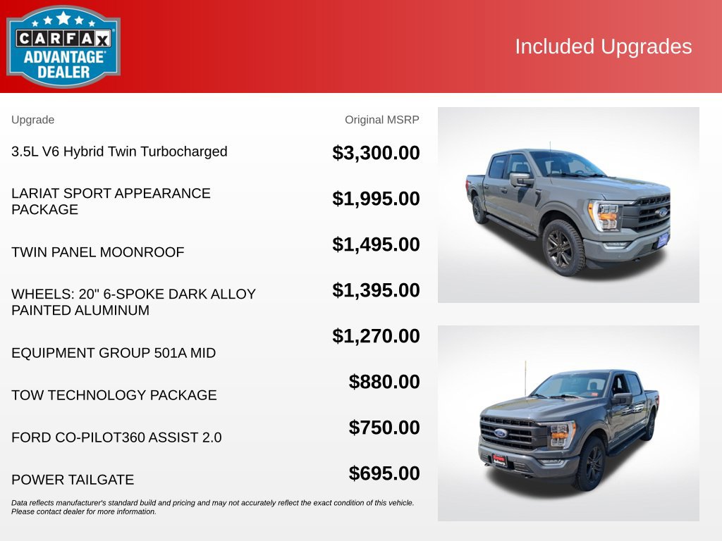 Certified 2021 Ford F150 4x4 SuperCrew Hybrid image 14