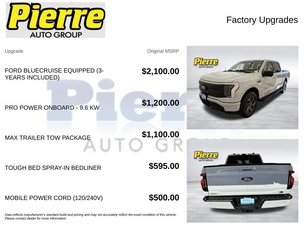 Certified 2024 Ford F150 Lightning Flash w/ Max Trailer Tow Package AWD/4WD image 14