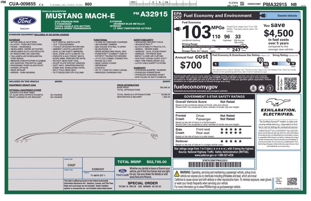 Certified 2023 Ford Mustang Mach-E Premium RWD image 3