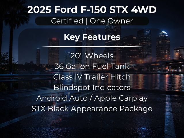 Certified 2025 Ford F150 STX w/ STX Black Appearance Package AWD/4WD image 14