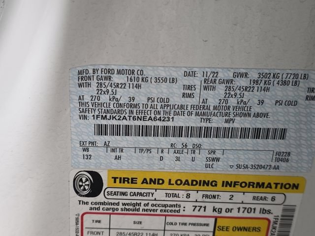 Certified 2022 Ford Expedition Max Limited AWD/4WD image 10