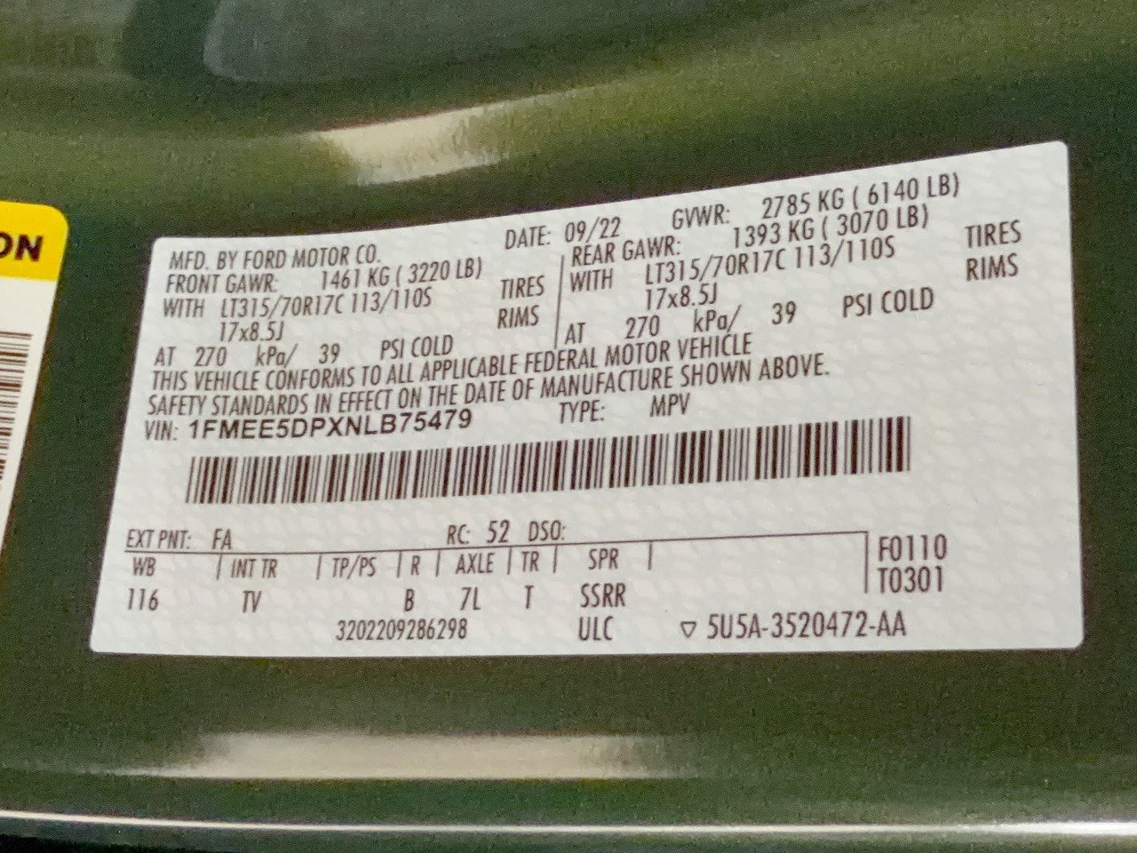 Certified 2022 Ford Bronco Wildtrak AWD/4WD image 32