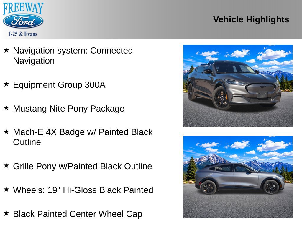 Certified 2023 Ford Mustang Mach-E Premium w/ Mustang Nite Pony Package AWD/4WD image 4
