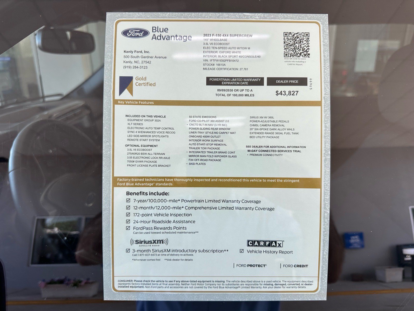 Certified 2023 Ford F150 XLT w/ Equipment Group 302A High AWD/4WD image 4