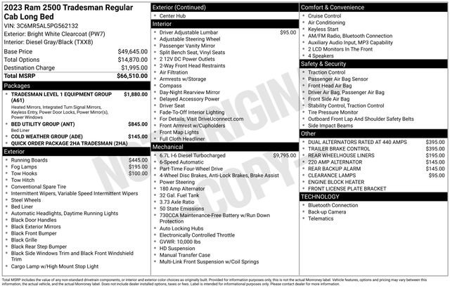 Used 2023 RAM 2500 Tradesman AWD/4WD image 10
