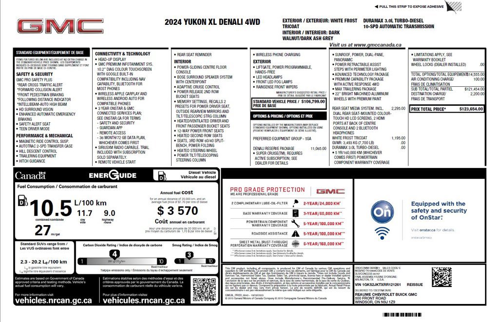 Used 2024 GMC Yukon XL Denali w/ Denali Reserve Package AWD/4WD image 6