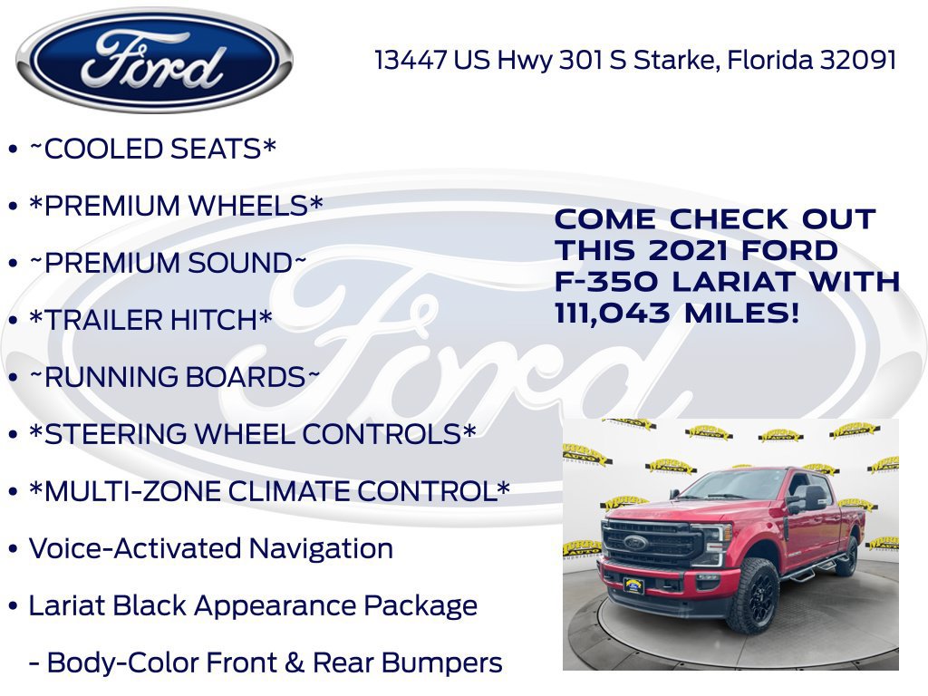 Certified 2021 Ford F350 Lariat AWD/4WD image 17
