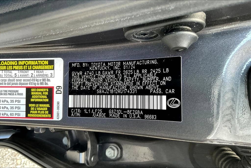 Used 2024 Lexus ES 350 F Sport w/ Accessory Package (Z2) FWD image 19