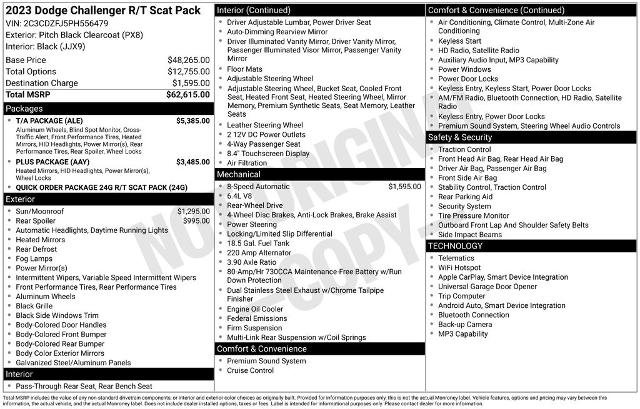 Used 2023 Dodge Challenger R/T Scat Pack w/ T/A Package image 5