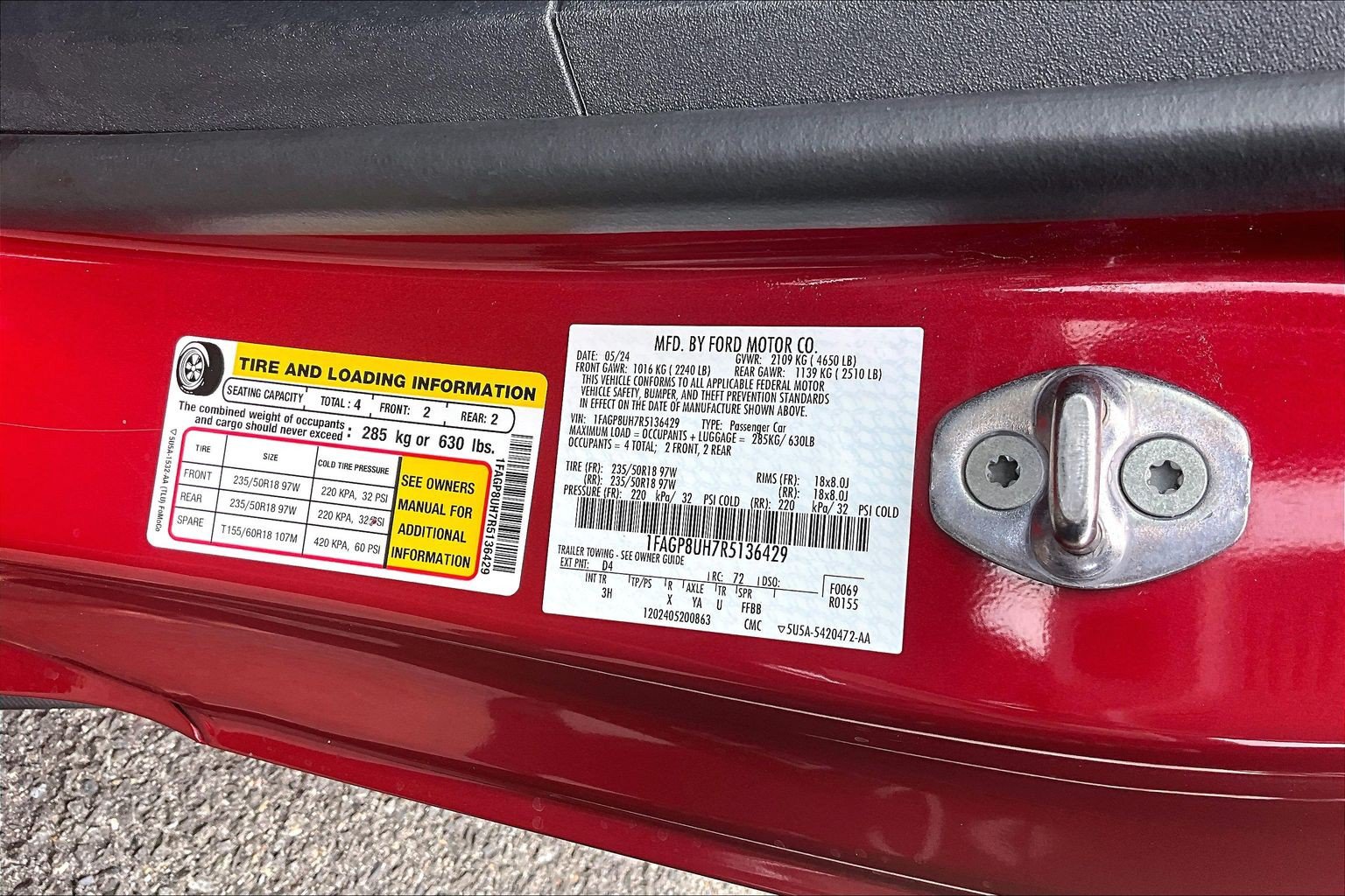 Certified 2024 Ford Mustang Premium RWD image 34