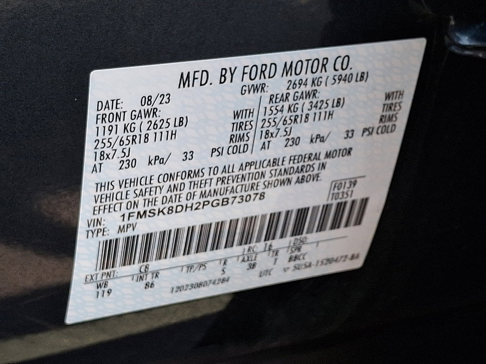 Certified 2023 Ford Explorer XLT AWD/4WD image 27