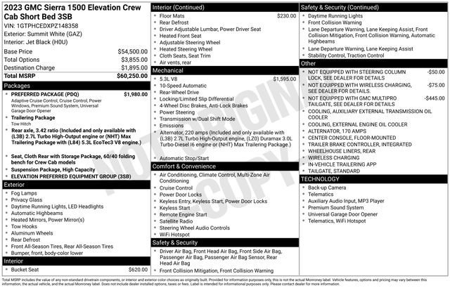 Used 2023 GMC Sierra 1500 Elevation w/ Preferred Package image 10