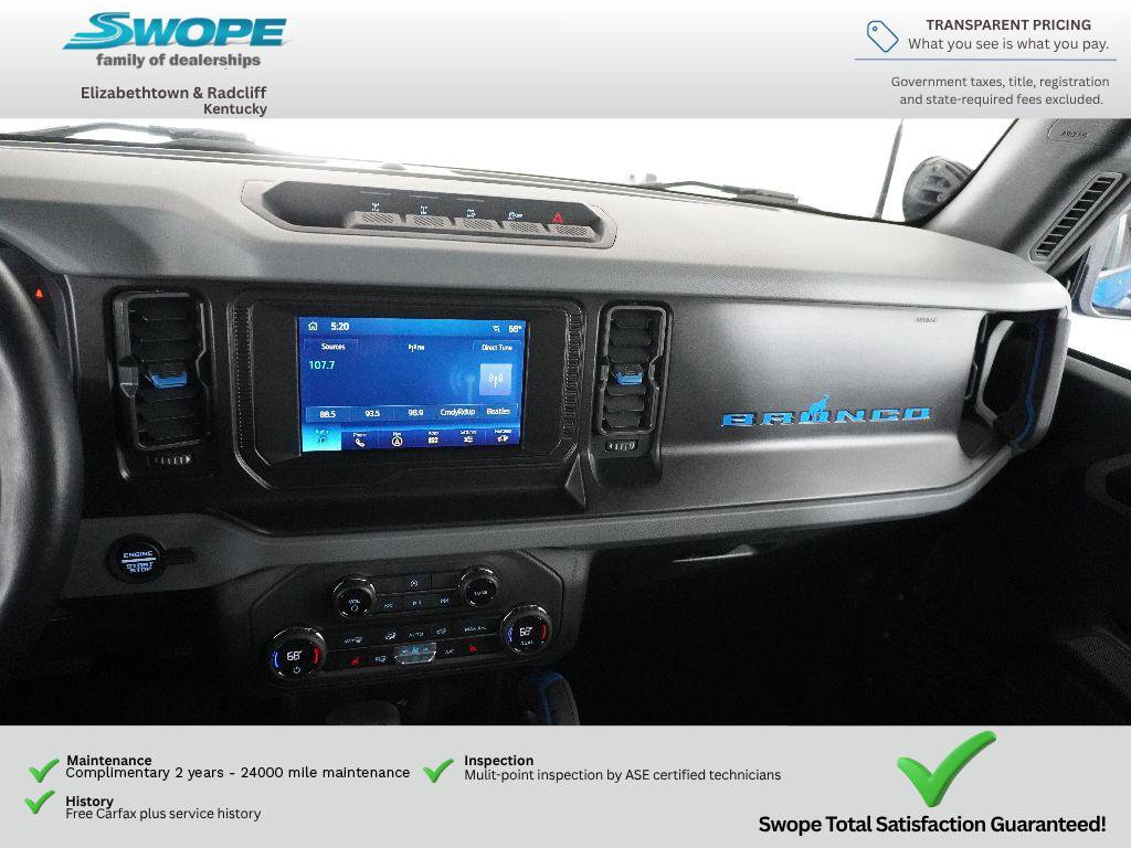 Certified 2023 Ford Bronco Black Diamond w/ Sasquatch Package AWD/4WD image 18