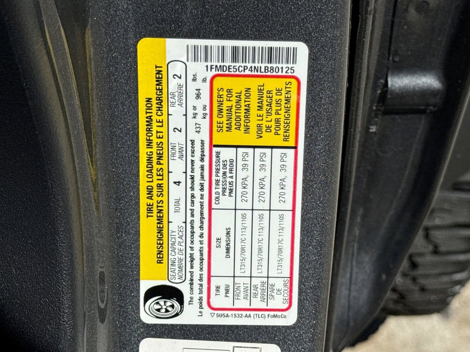 Certified 2022 Ford Bronco Black Diamond w/ Sasquatch Package AWD/4WD image 40