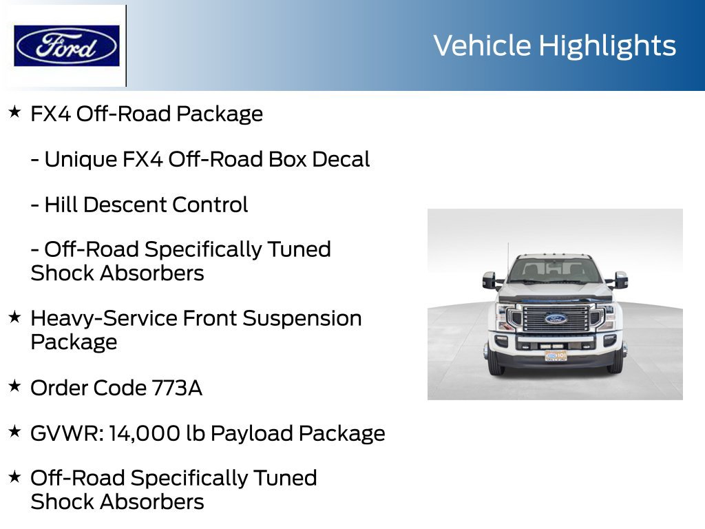 Certified 2022 Ford F450 Platinum w/ FX4 Off-Road Package AWD/4WD image 8