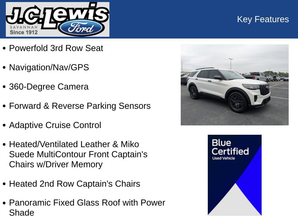Certified 2026 Ford Explorer ST w/ Sun And Sound Package AWD/4WD image 34