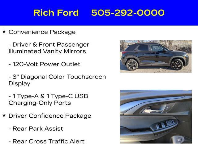 Used 2023 Chevrolet TrailBlazer RS w/ Sun and Liftgate Package image 24