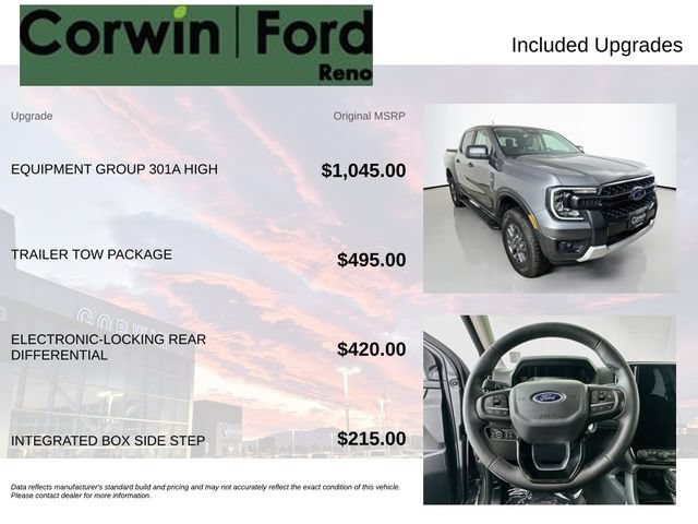 Certified 2024 Ford Ranger XLT w/ Equipment Group 301A High AWD/4WD image 3