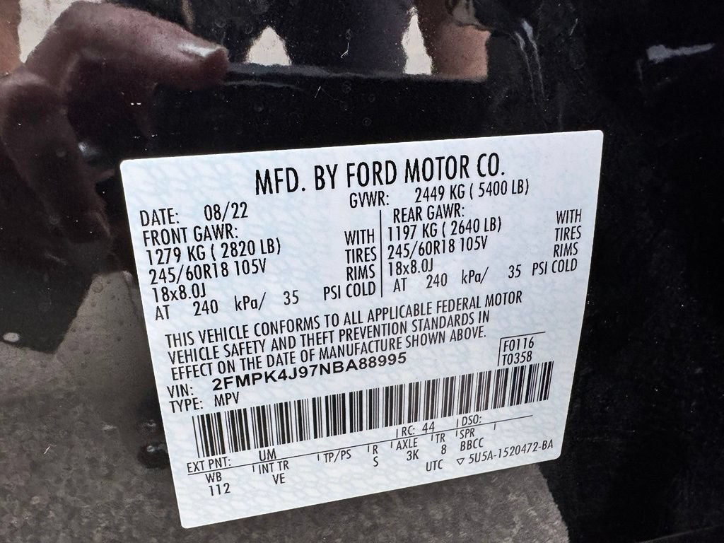 Certified 2022 Ford Edge SEL w/ Convenience Package AWD/4WD image 46