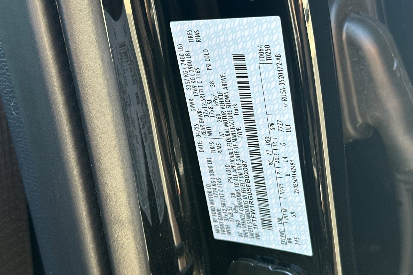 Certified 2025 Ford F150 Raptor AWD/4WD image 29