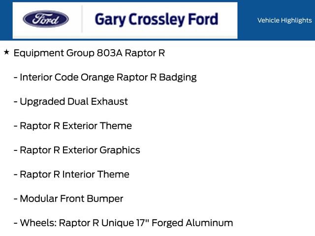 Certified 2025 Ford F150 Raptor w/ Equipment Group 803A Raptor R AWD/4WD image 19