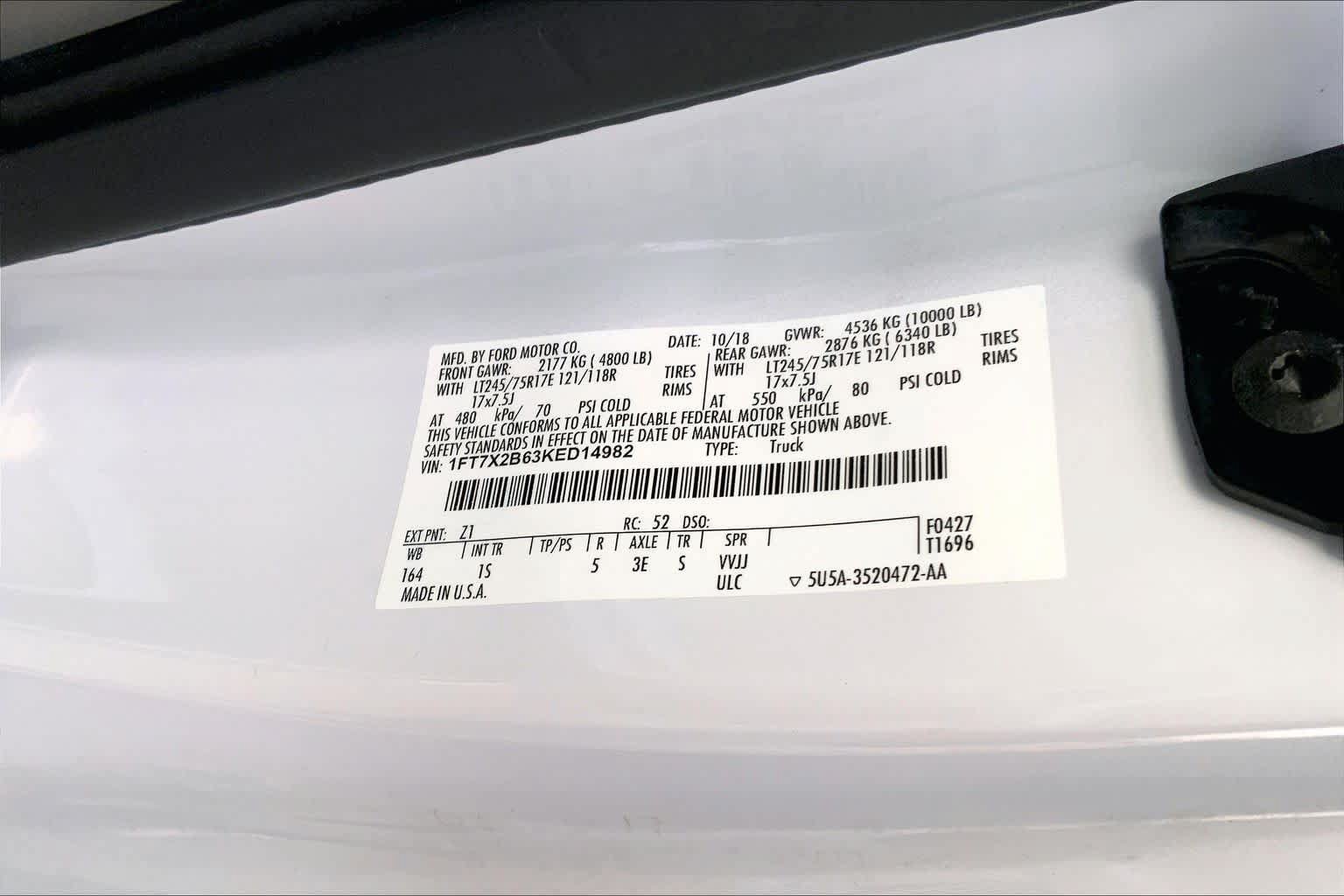 Certified 2019 Ford F250 XL w/ XL Value Package AWD/4WD image 31