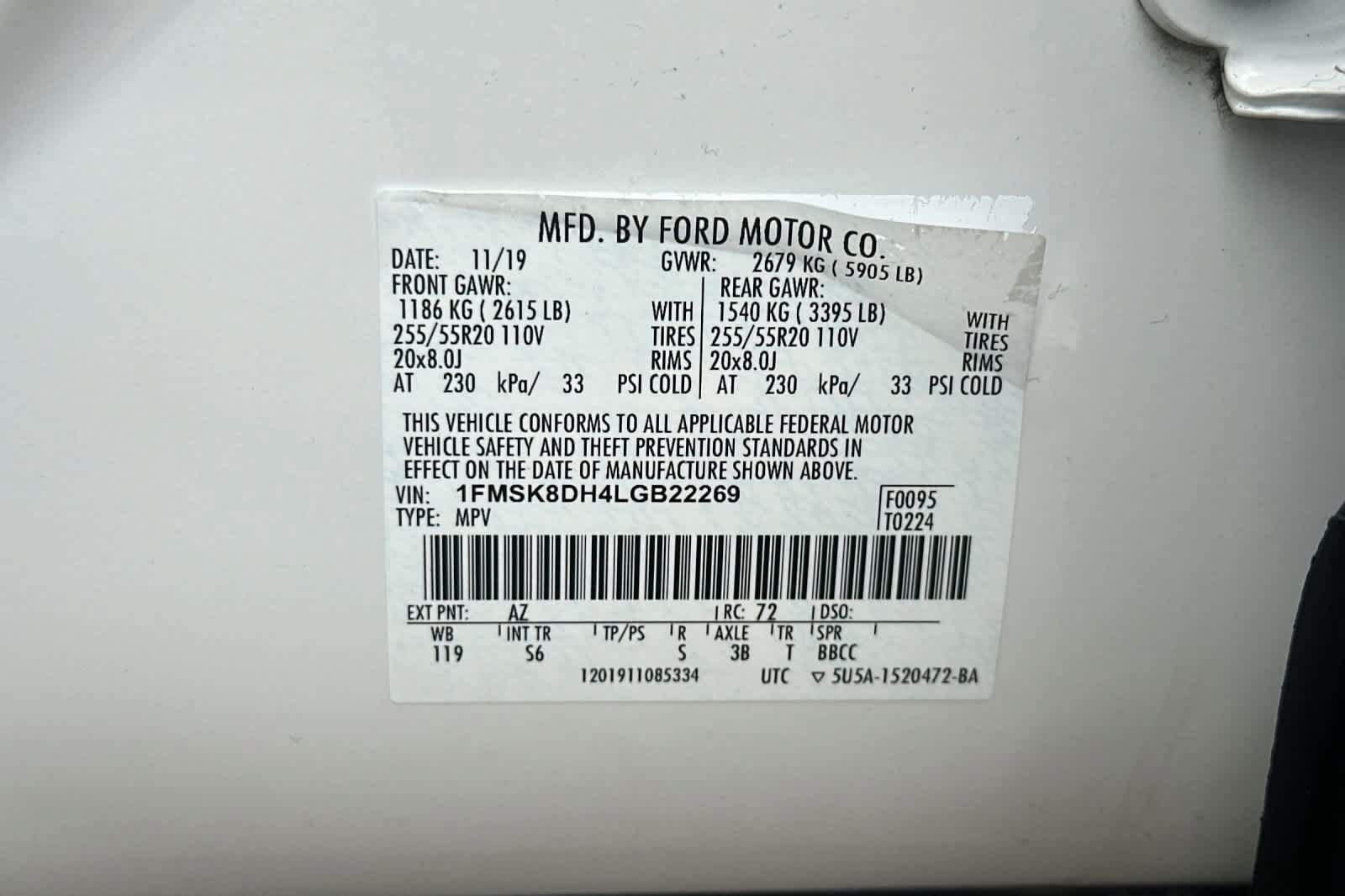 Certified 2020 Ford Explorer XLT w/ Equipment Group 202A AWD/4WD image 31