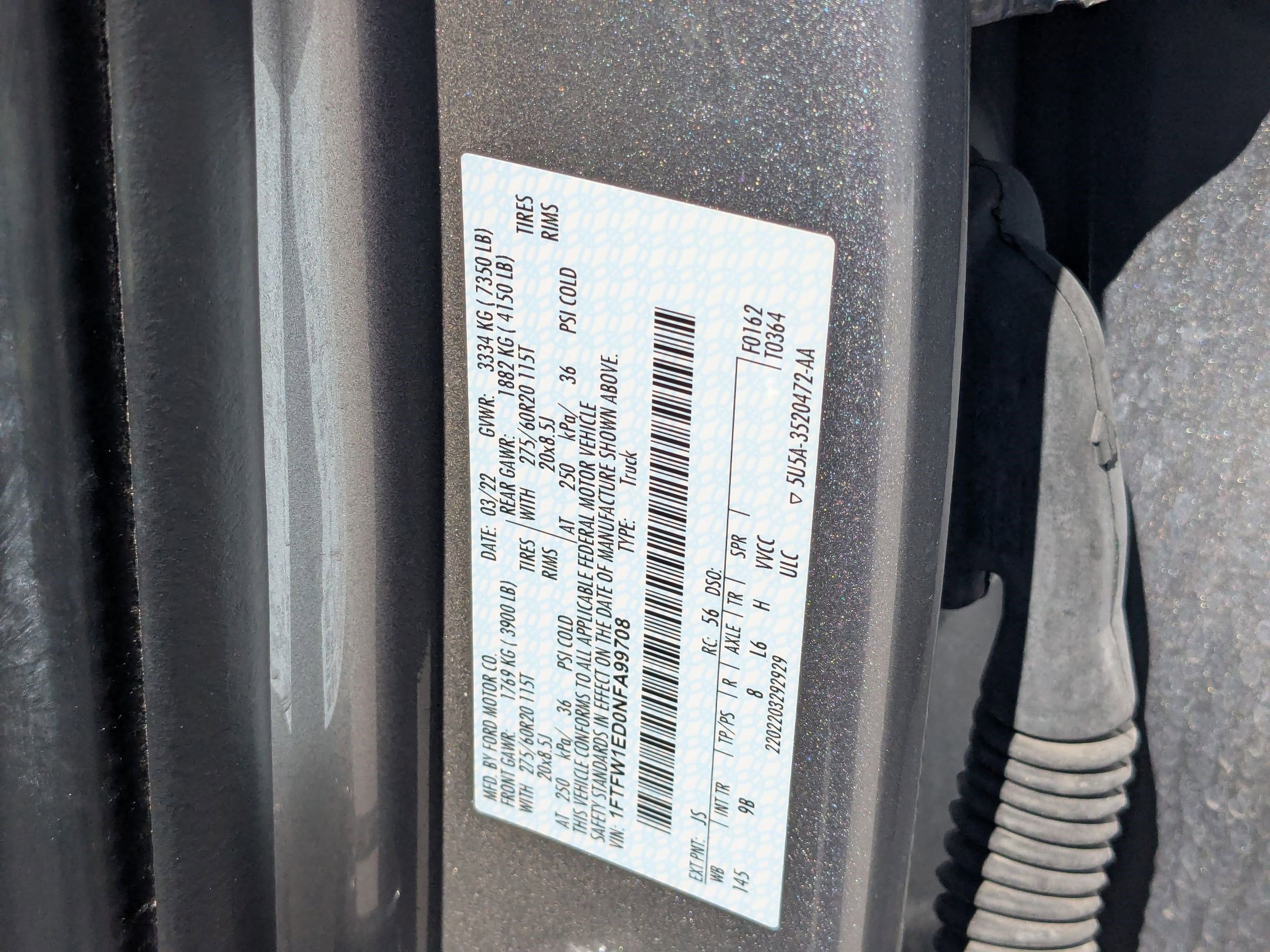 Certified 2022 Ford F150 Platinum w/ Equipment Group 701A High image 37