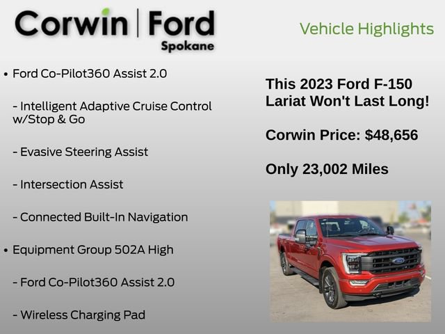Certified 2023 Ford F150 Lariat w/ Equipment Group 502A High AWD/4WD image 7