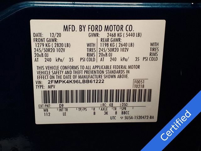 Certified 2020 Ford Edge Titanium image 35