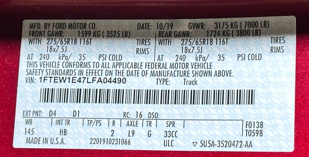 Certified 2020 Ford F150 Lariat image 58