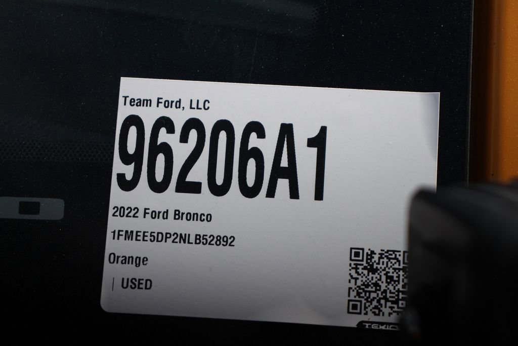 Certified 2022 Ford Bronco Wildtrak AWD/4WD image 30